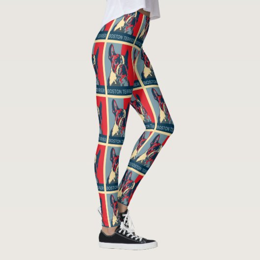 Boston Terrier Hope Geïnspireerd Leggings (Rechts)