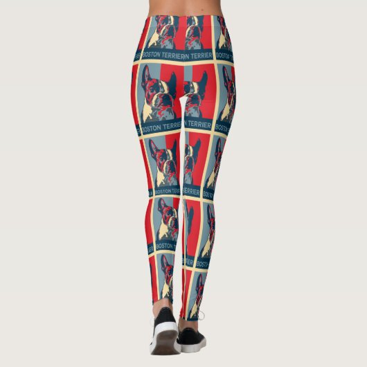 Boston Terrier Hope Geïnspireerd Leggings (Achterkant)