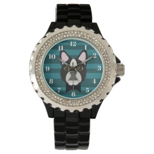 Boston Terrier Horloge