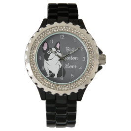 Boston terrier horloge