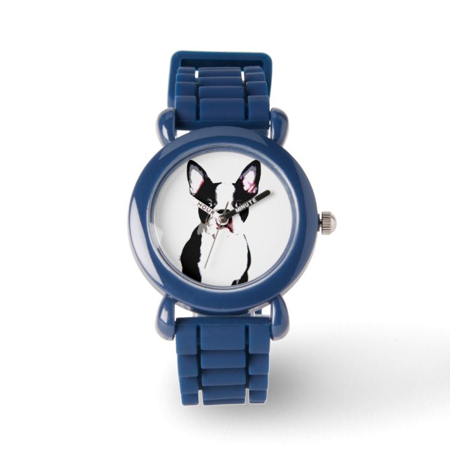Boston Terrier Horloge (Voorkant)