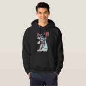 Boston Terrier I Love Mam Tattoo Hoodie (Voorkant volledig)