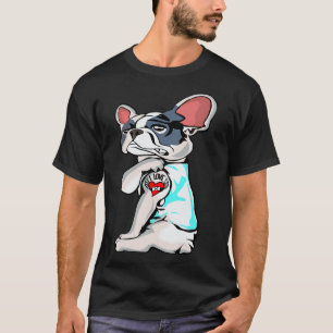 Boston Terrier I Love Mam Tattoo Moederdag Gift T-shirt
