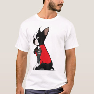 Boston Terrier I Love Papa Tattoo Funny Boston Ter T-shirt