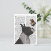 Boston Terrier Ice Cream Briefkaart (Staand voorkant)