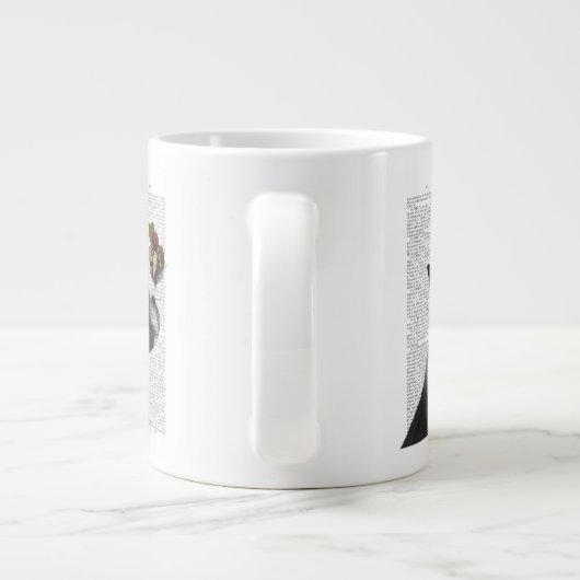 Boston Terrier Ice Cream Grote Koffiekop (Achterkant)