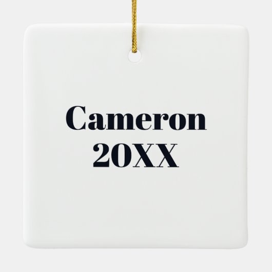 Boston Terrier Ice Cream Keramisch Ornament (Achterkant)