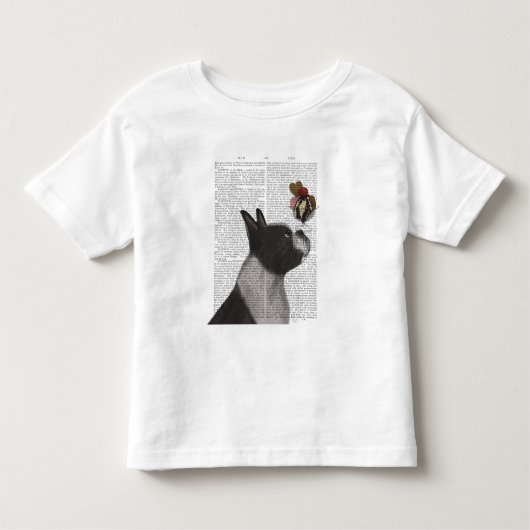 Boston Terrier Ice Cream Kinder Shirts (Voorkant)
