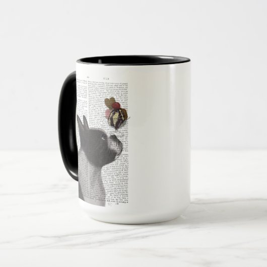 Boston Terrier Ice Cream Mok (Voorkant links)