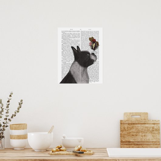Boston Terrier Ice Cream Poster (Keuken)