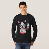 Boston Terrier Ice Cream T-shirt (Voorkant volledig)