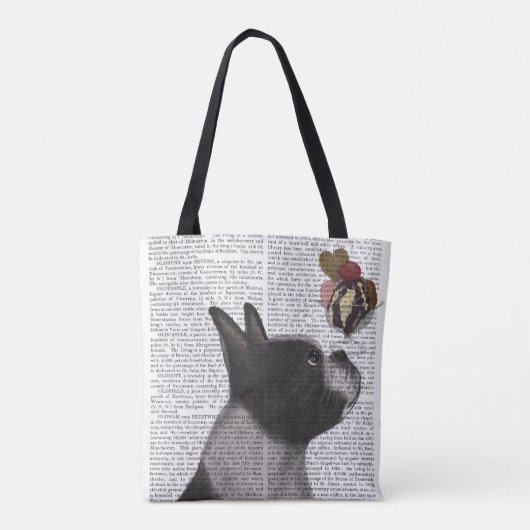 Boston Terrier Ice Cream Tote Bag (Achterkant)