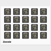 Boston Terrier Ierse Erfgoed Trots Vierkante Sticker (Vel)
