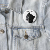 Boston Terrier: Ik heb een kus nodig Ronde Button 5,7 Cm (In situ)