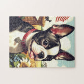  Boston Terrier Illustratie Legpuzzel (Horizontaal)