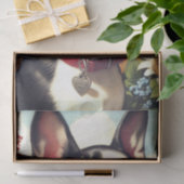 Boston Terrier Illustratie Tissuepapier (Geschenk)