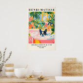 Boston Terrier in Bathtub Art Print Matisse Style (Keuken)