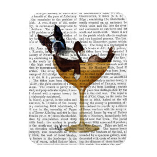 Boston Terrier in Cocktail Glass 2 Magneet