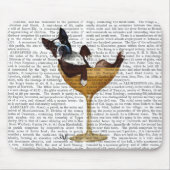 Boston Terrier in Cocktail Glass 2 Muismat (Voorkant)