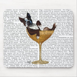 Boston Terrier in Cocktail Glass 2 Muismat