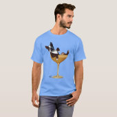 Boston Terrier in Cocktail Glass 2 T-shirt (Voorkant volledig)