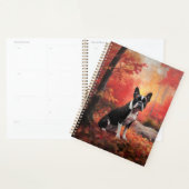 Boston Terrier in de herfst laat Herfst inspireren Planner (Display)