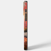 Boston Terrier in herfstbladeren val inspireert Case-Mate iPhone Case (Achterkant / Links)