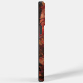 Boston Terrier in herfstbladeren val inspireert Case-Mate iPhone Case (Achterkant / Rechts)