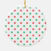 Boston Terrier in pyjama Keramisch Ornament (Achterkant)