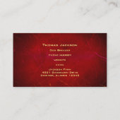 Boston Terrier in zwart-wit met rode grens Visitekaartje (Achterkant)