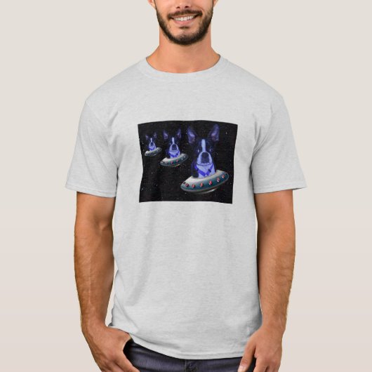 Boston Terrier Invasion T-shirt (Voorkant)