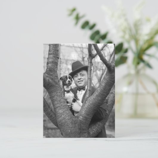 Boston Terrier, jaren 20 Briefkaart (Staand voorkant)