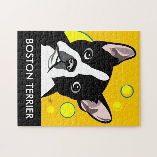 Boston Terrier Jigzaag Puzzles Legpuzzel (Horizontaal)