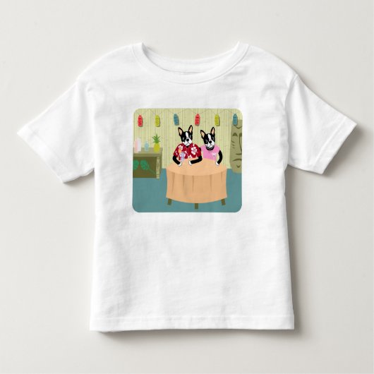 Boston Terrier Jongen & Meisje Kinder Shirts (Voorkant)