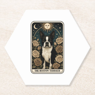 Boston Terrier Kartonnen Onderzetters