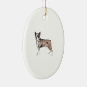 Boston Terrier Keramisch Ornament (Rechts)