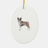 Boston Terrier Keramisch Ornament (Voorkant)