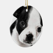Boston Terrier Keramisch Ornament (Rechts)