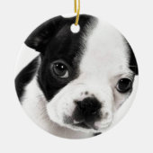 Boston Terrier Keramisch Ornament (Voorkant)