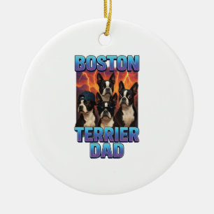 Boston Terrier Keramisch Ornament
