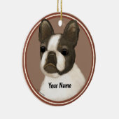 Boston Terrier Keramisch Ornament (Rechts)