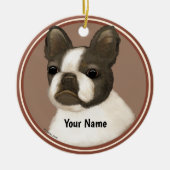 Boston Terrier Keramisch Ornament (Voorkant)