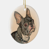 Boston Terrier Keramisch Ornament (Rechts)