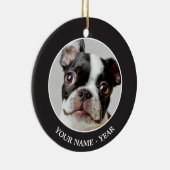 Boston Terrier Keramisch Ornament (Rechts)