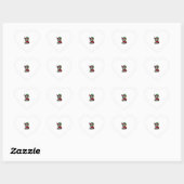 Boston Terrier Kerst Elf Grappige Hond Xmas Hart Sticker (Vel)