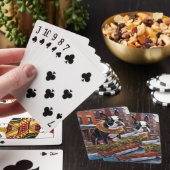 Boston Terrier Kerst Feestelijke Periode Pokerkaarten (Insitu)