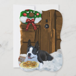 Boston Terrier Kerst Kaarten