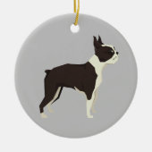 Boston Terrier Kerst Ornament (Voorkant)