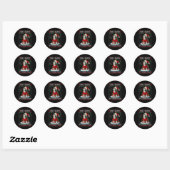 Boston Terrier Kerstboom Decoraties Hondenliefde Ronde Sticker (Vel)