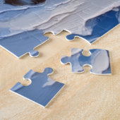 Boston Terrier Kerstboot Vakantie Legpuzzel (Zijkant)